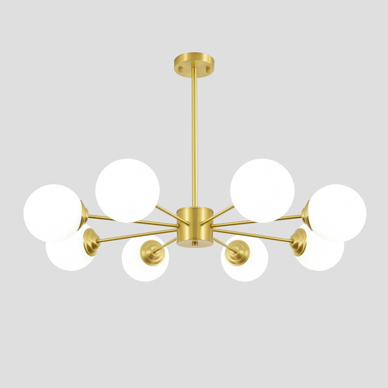 Copper Glass Hanging Pendant Lights Contemporary Hanging Lamps for Living Room