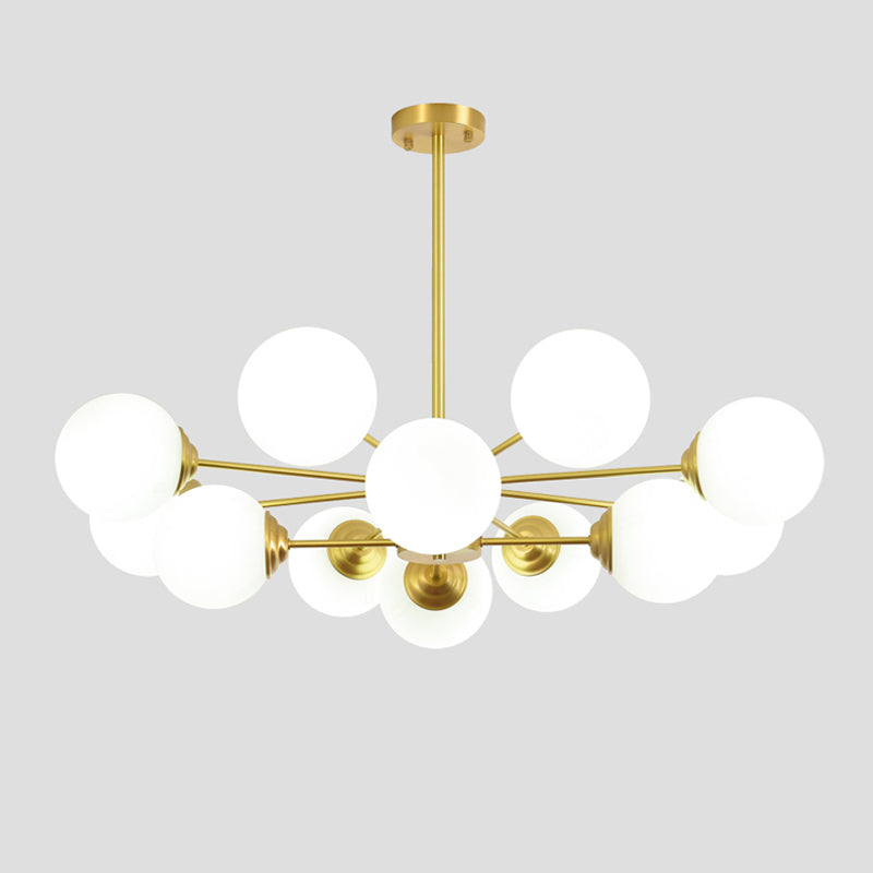 Copper Glass Hanging Pendant Lights Contemporary Hanging Lamps for Living Room