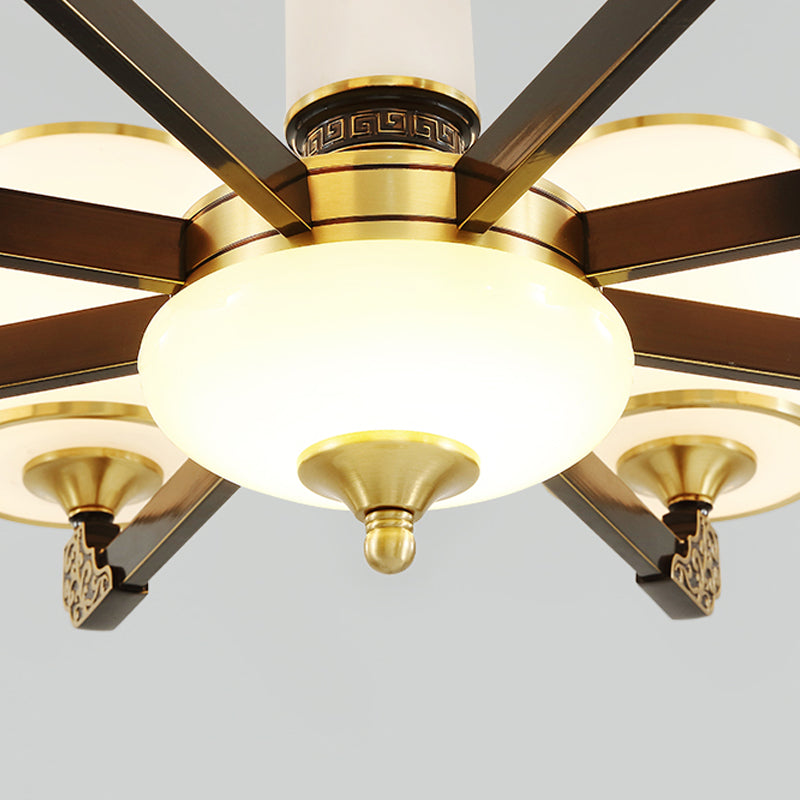 Multi Light Cylindrical Hanging Pendant Modern Style Glass Hanging Lighting for Bedroom