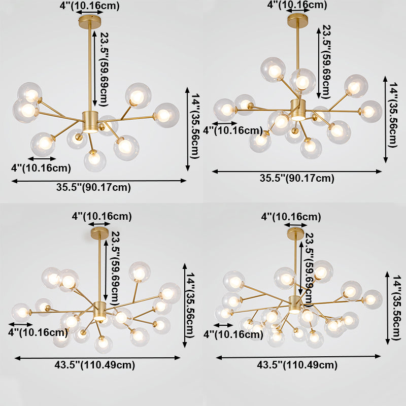 Cosco moderno de techo de hierro forjado colgado de vidrio de vidrio