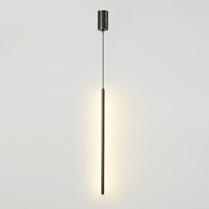 Metal Linear Hanging Lights Modern Style Multi Light Hanging Mount Fixture for Restaurant