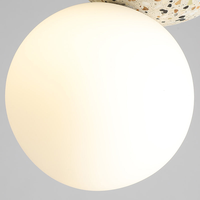 Verre Sphérique Shade Hanging Lights Modern Style 1 Light Hanging Mount Fixture For Dining Room