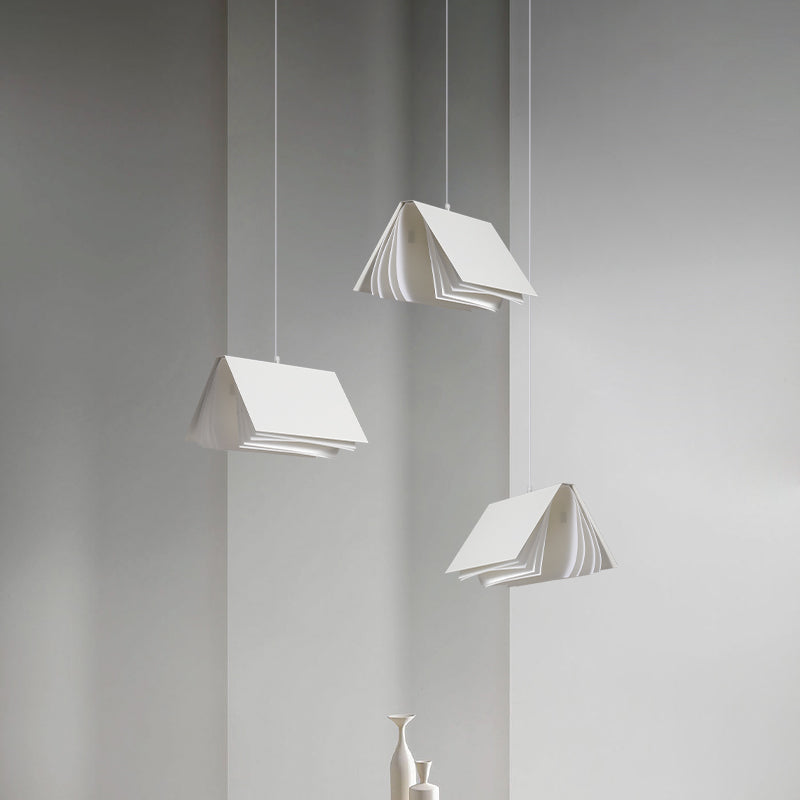 Fabrics Rectangle Shade Hanging Lights Modern Style 1 Light Hanging Mount Fixture