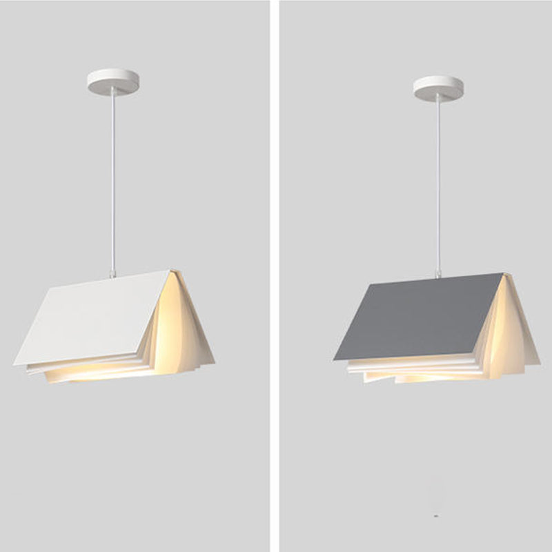 Tissus rectangle Shade Hanging Lights Modern Style 1 Light Hanging Mount Fixture