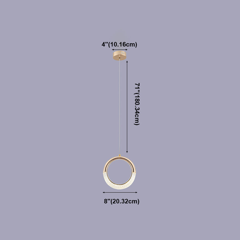 Multi Light Hanging Pendant Modern Style Metal Hanging Lighting for Living Room