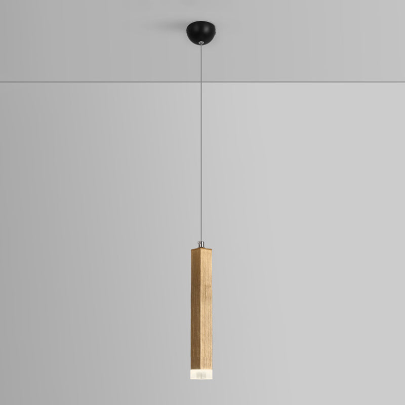 Modern Style Linear Hanging Light Metal 1 Light Pendant Lamp for Dining Room