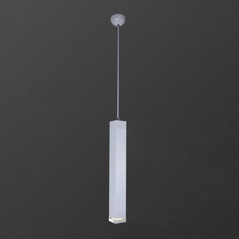 Modern Style Linear Hanging Light Metal 1 Light Pendant Lamp for Dining Room