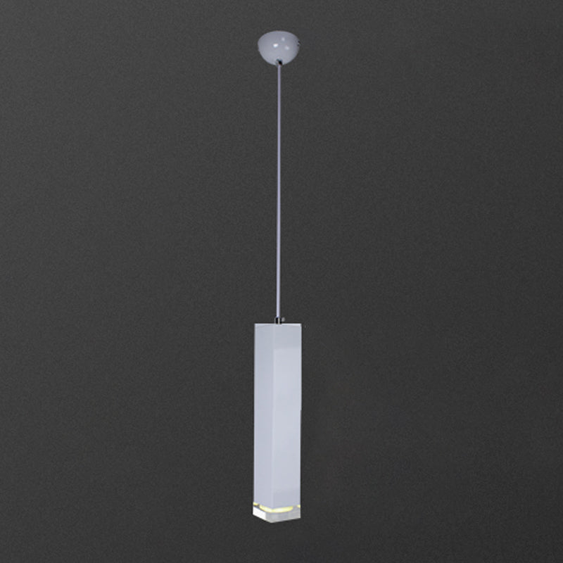 Modern Style Linear Hanging Light Metal 1 Light Pendant Lamp for Dining Room