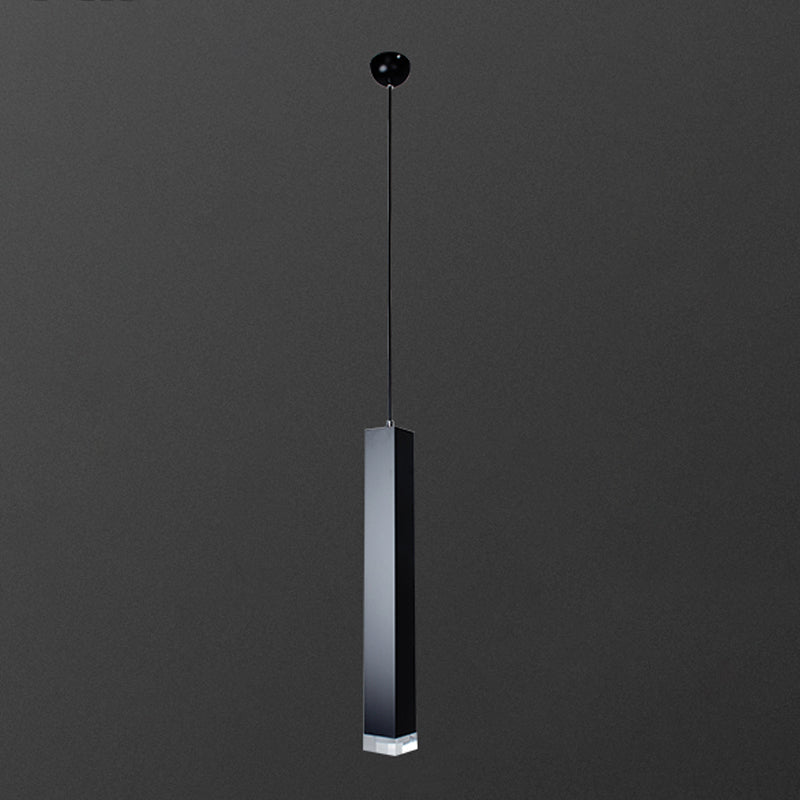 Modern Style Linear Hanging Light Metal 1 Light Pendant Lamp for Dining Room