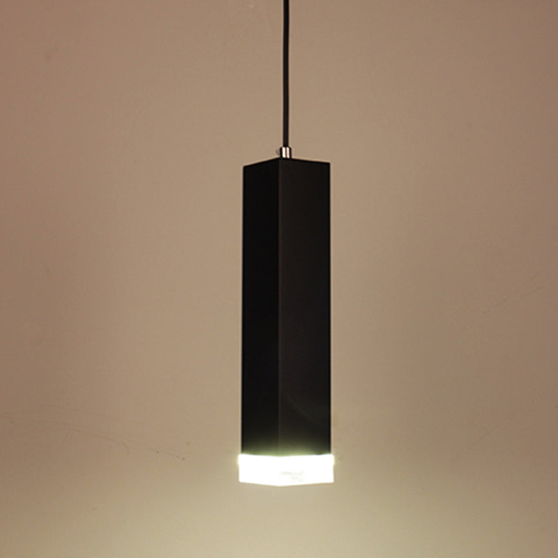 Modern Style Linear Hanging Light Metal 1 Light Pendant Lamp for Dining Room