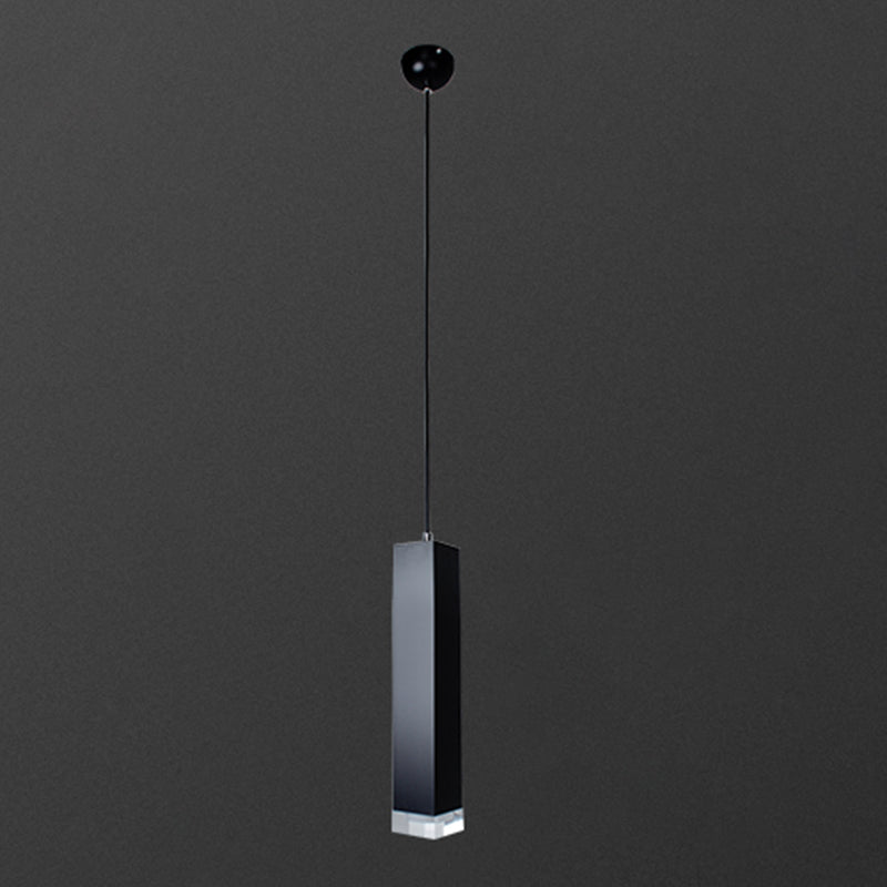 Modern Style Linear Hanging Light Metal 1 Light Pendant Lamp for Dining Room