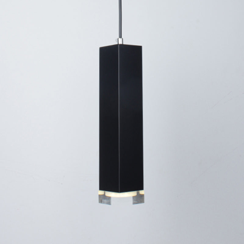 Modern Style Linear Hanging Light Metal 1 Light Pendant Lamp for Dining Room