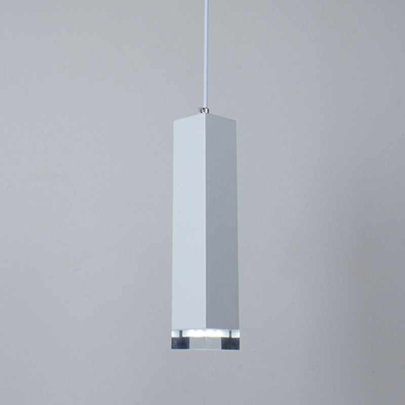 Modern Style Linear Hanging Light Metal 1 Light Pendant Lamp for Dining Room