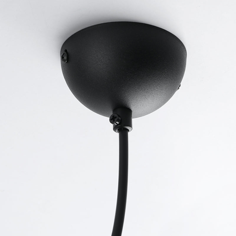 Style moderne linéaire suspendu metal métallique 1 lumière suspendue légère pour le salon