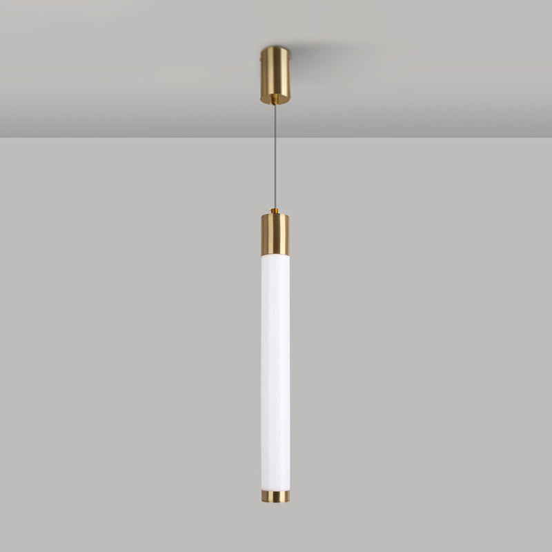 Ampiante moderna a sospensione minimalista a 1 illuminazione in stile moderno illuminazione appesa in metallo