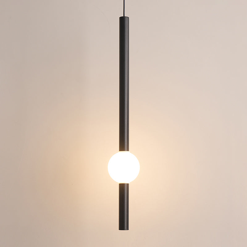 Salle de salle à manger minimalisme de pendentif en fer linéaire