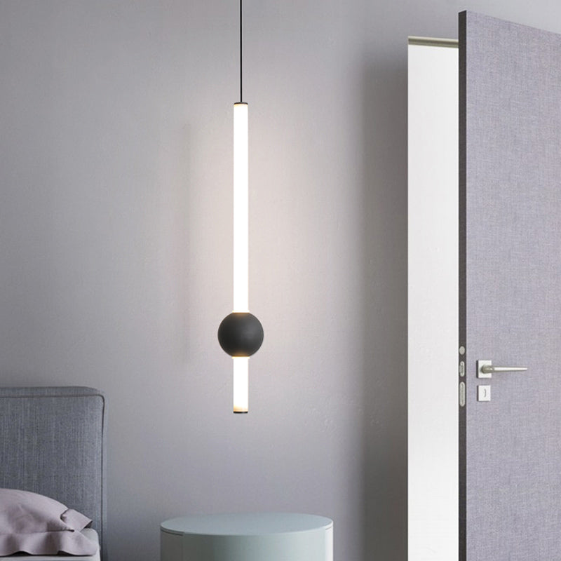 Salle de salle à manger minimalisme de pendentif en fer linéaire