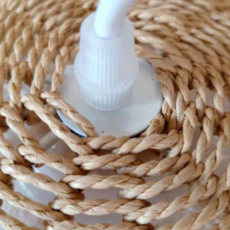 Japanisches Seil Anhänger Licht 1 Licht Global Hanging Deckenleuchte für Esszimmer