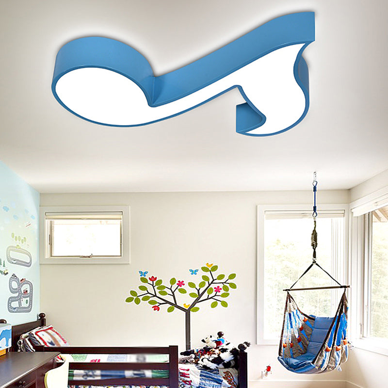 Notes Plafonnier Style Enfants En Métal LED Plafonnier Luminaire