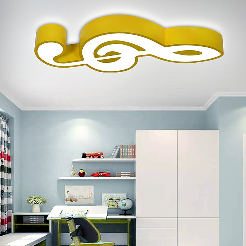 Notes Plafonnier Style Enfants En Métal LED Plafonnier Luminaire