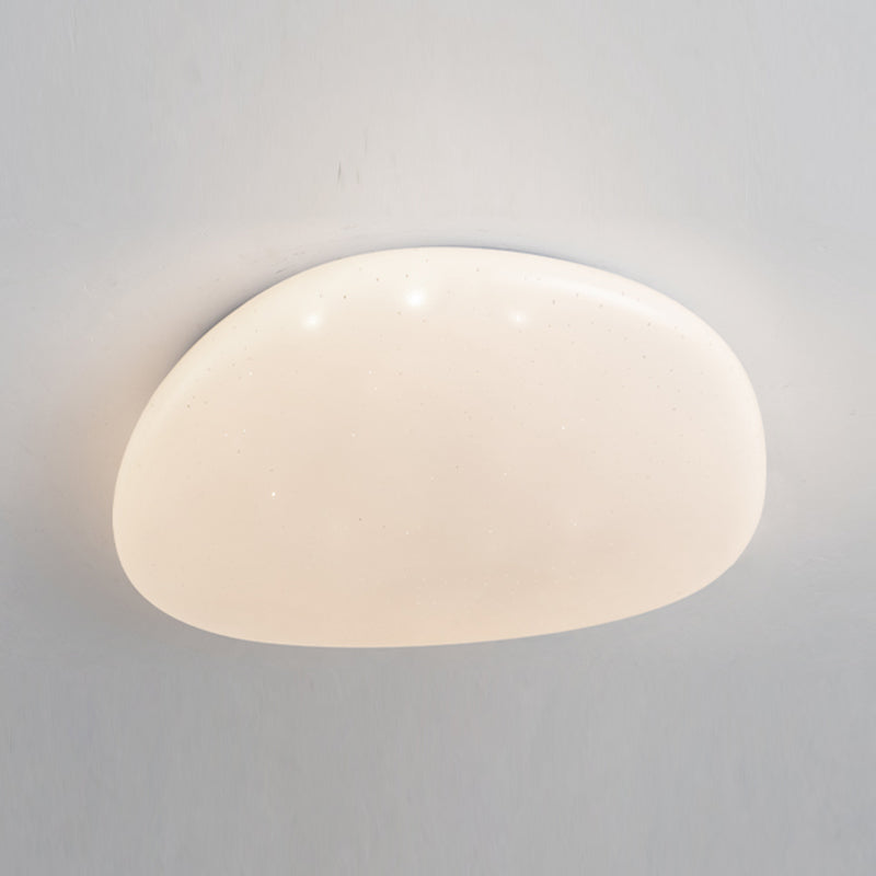 White Geometric Ceiling Light Nordic-Style LED Acrylic Flush Mount Ceiling Light