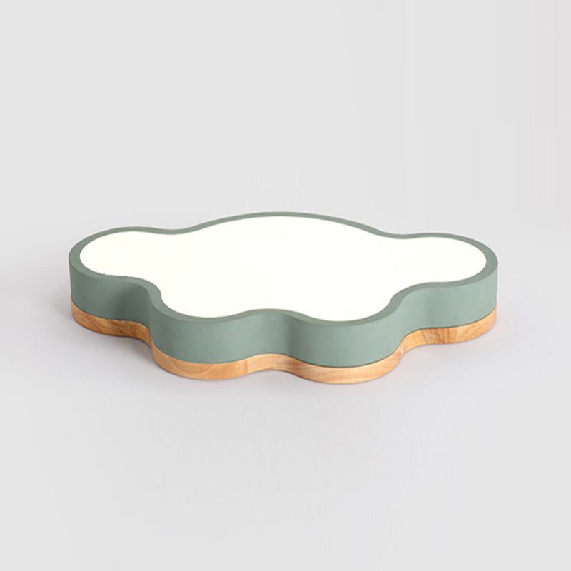 Luci montate a soffitto in legno a forma di nuvola Illuminazione a soffitto a LED da incasso