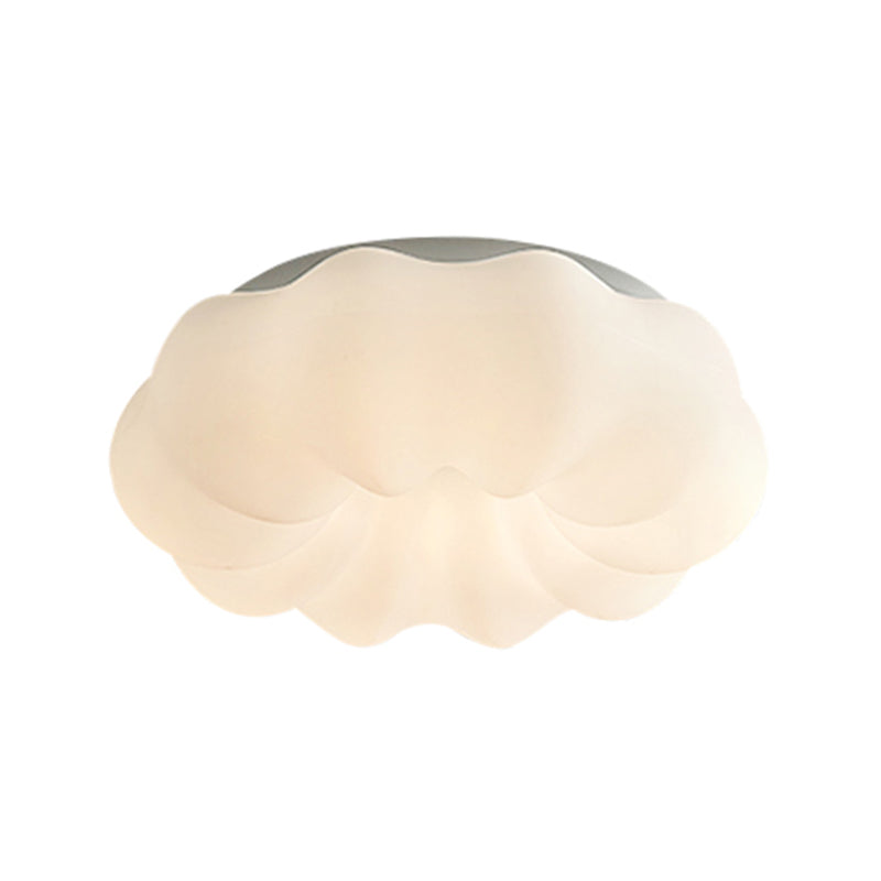 Metal Close to Ceiling Lamp Modern Style LED Cloud White Ceiling Lighting