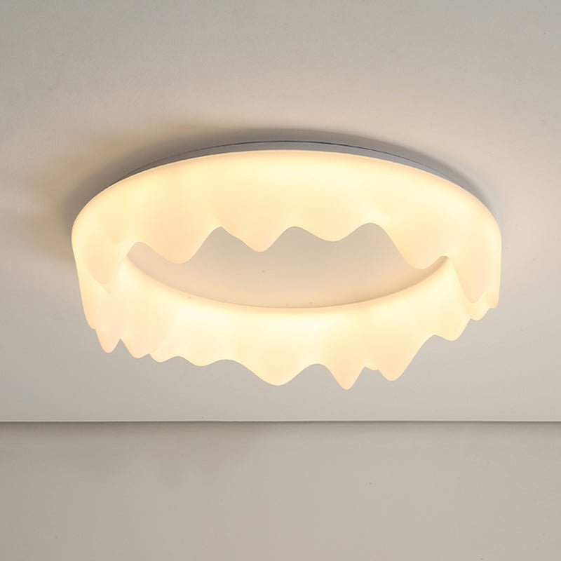Crown Living Room Ceiling Light Fixture Metal LED Nordic Ceiling Mount Lamp Fixture