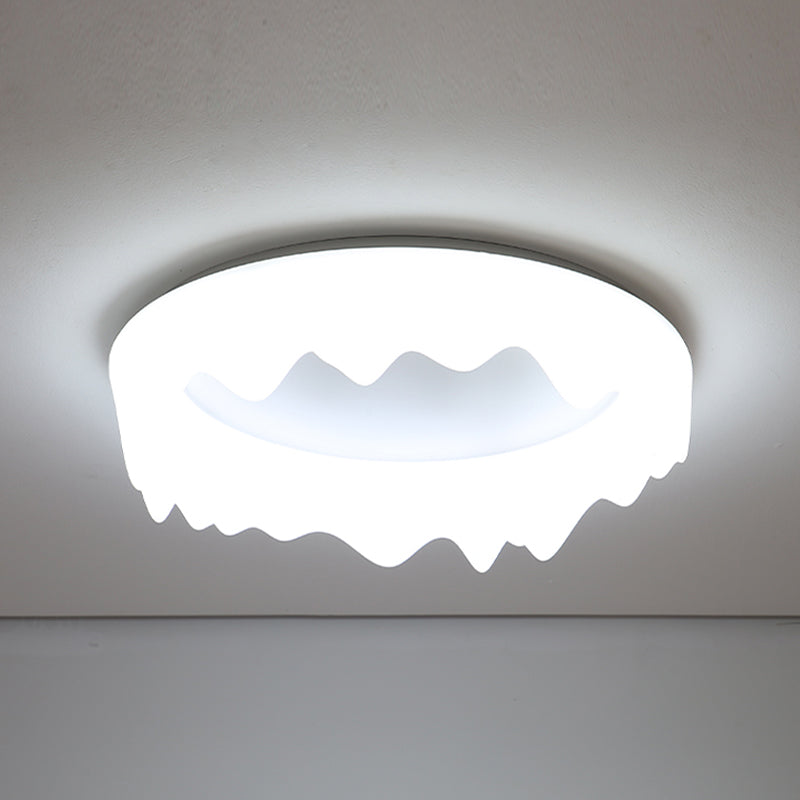 Crown Living Room Ceiling Light Fixture Metal LED Nordic Ceiling Mount Lamp Fixture