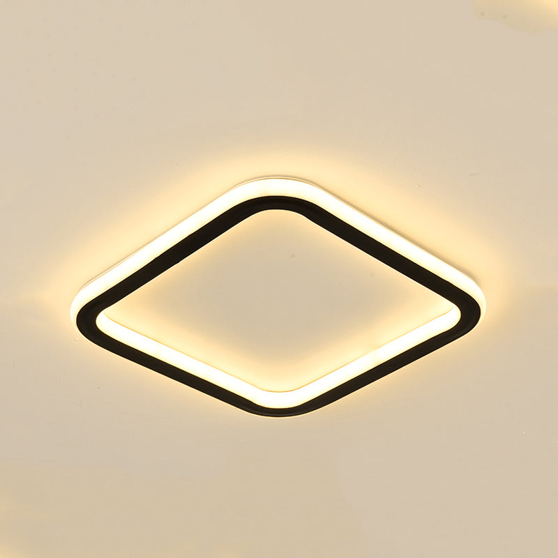 Contemporary Geometric Ceiling Light Fixture Metal LED Aisle Ceiling Mount Lamp Fixture