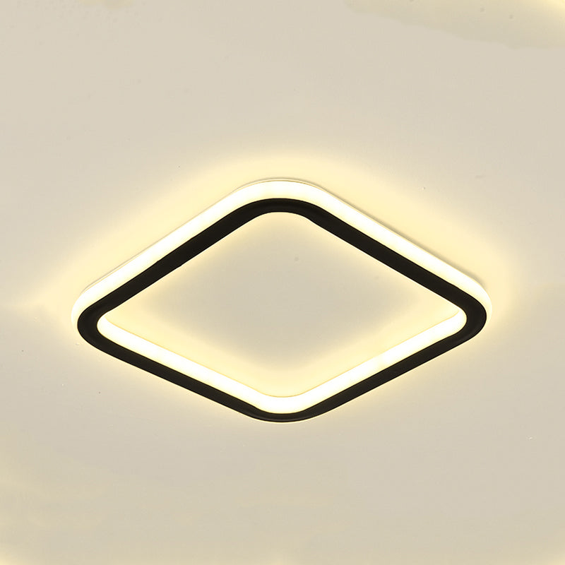 Contemporary Geometric Ceiling Light Fixture Metal LED Aisle Ceiling Mount Lamp Fixture