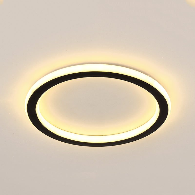 Contemporary Geometric Ceiling Light Fixture Metal LED Aisle Ceiling Mount Lamp Fixture