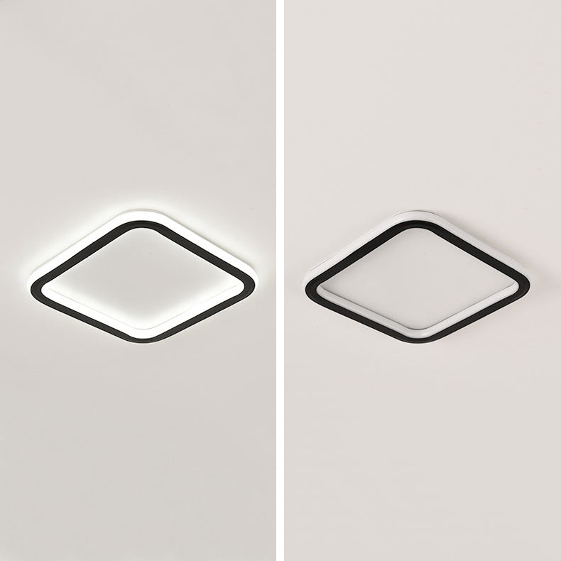 Contemporary Geometric Ceiling Light Fixture Metal LED Aisle Ceiling Mount Lamp Fixture