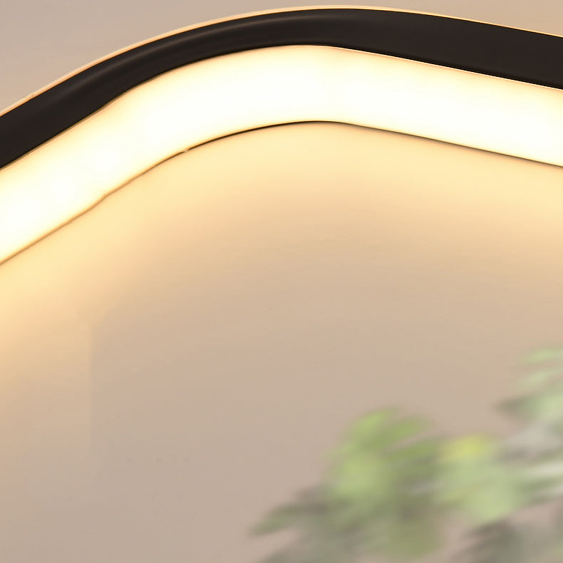 Contemporary Geometric Ceiling Light Fixture Metal LED Aisle Ceiling Mount Lamp Fixture