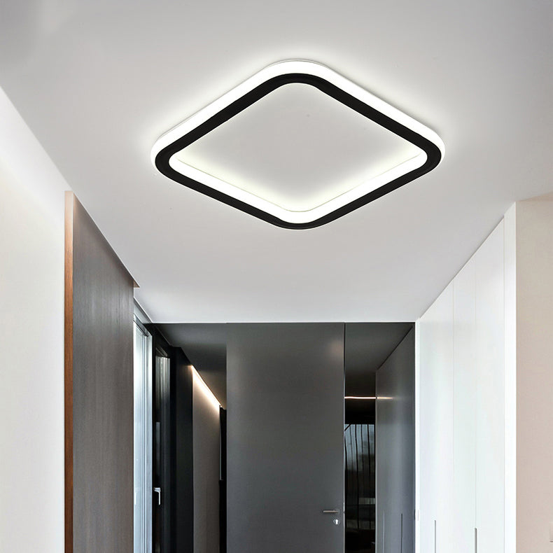 Contemporary Geometric Ceiling Light Fixture Metal LED Aisle Ceiling Mount Lamp Fixture