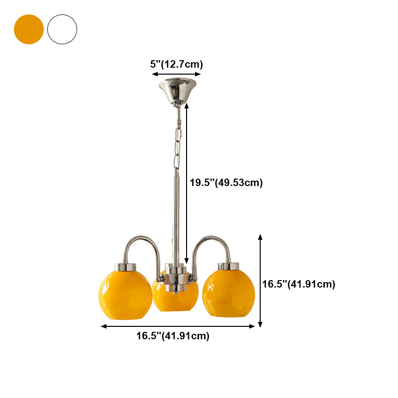 Modern Multi Head Glass Chandelier Light Fixtures Restaurant Hanging Chandelier