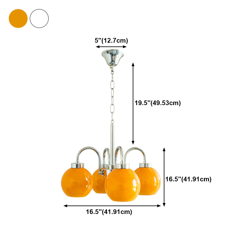 Modern Multi Head Glass Chandelier Light Fixtures Restaurant Hanging Chandelier