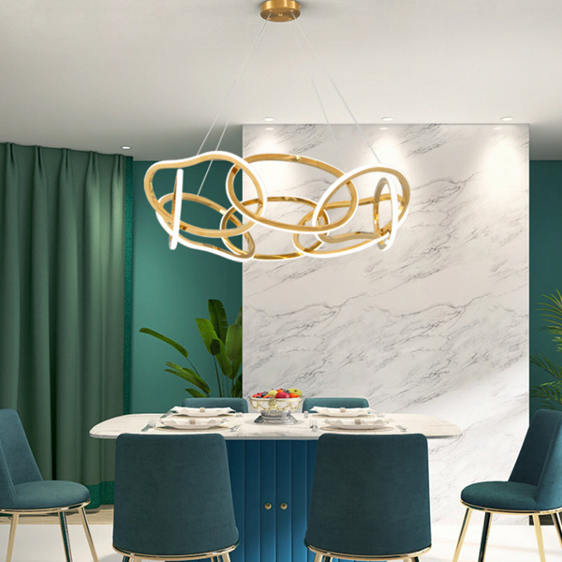 Lámpara lineal lámpara de lámpara de lámpara múltiple LED colgante para dormitorio para dormitorio