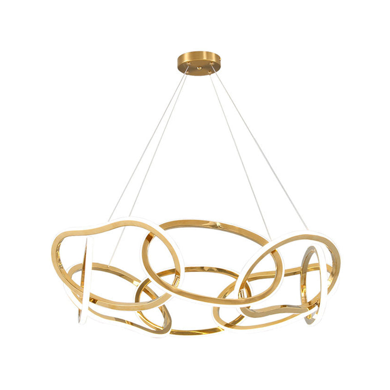 Lámpara lineal lámpara de lámpara de lámpara múltiple LED colgante para dormitorio para dormitorio