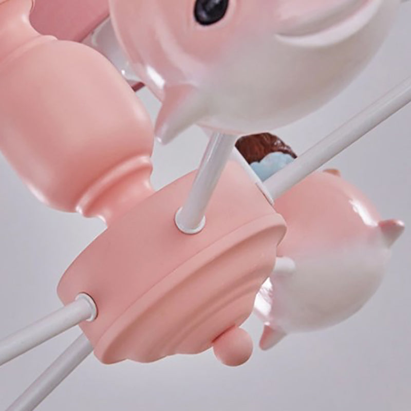 Cosculante de tela de tela de mechón de lámpara de múltiples cabezas para sala de estar para sala de estar