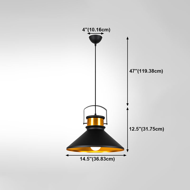 Lámpara colgante de aluminio de 1 luces de la lámpara geométrica geométrica