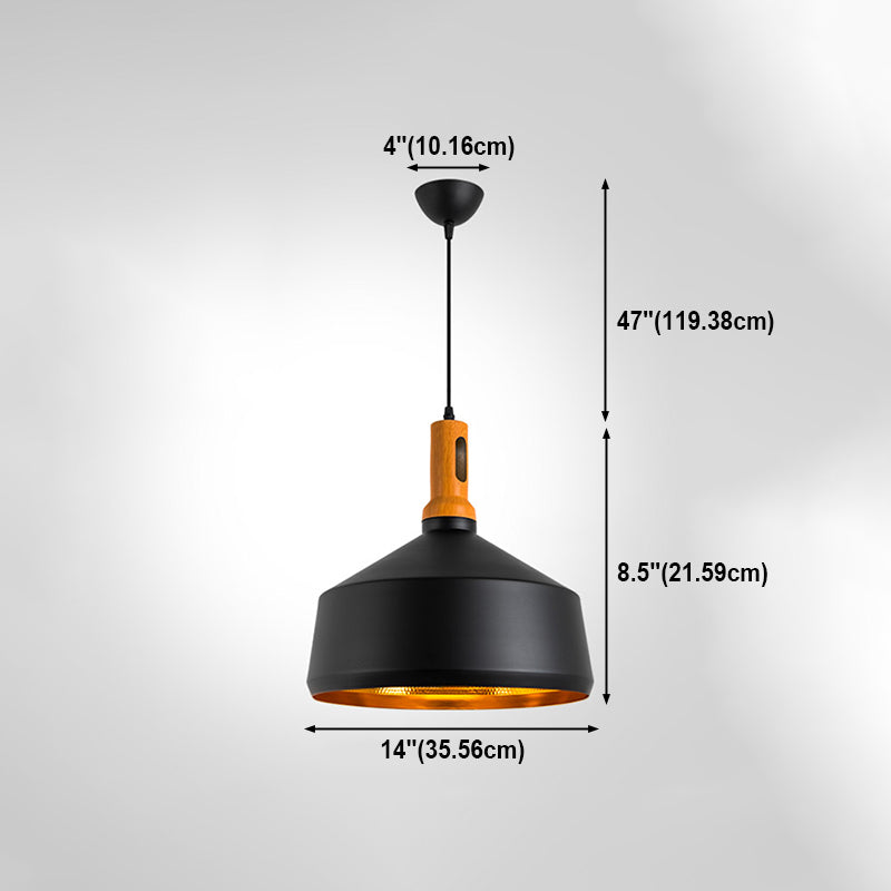 Lampada sospesa geometrica industriale Apparecchiatura in alluminio a 1 luce Light per Cafe Shop