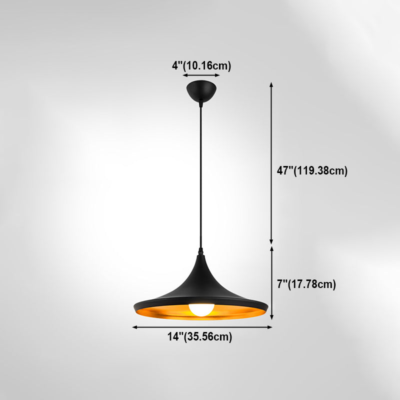 Lámpara colgante de aluminio de 1 luces de la lámpara geométrica geométrica
