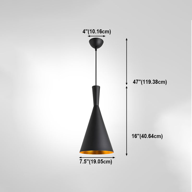 Lámpara colgante de aluminio de 1 luces de la lámpara geométrica geométrica