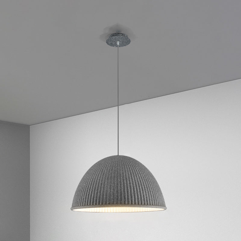 Salle à manger suspendue résine 1 ampoule de style macaron de style macaron en dôme