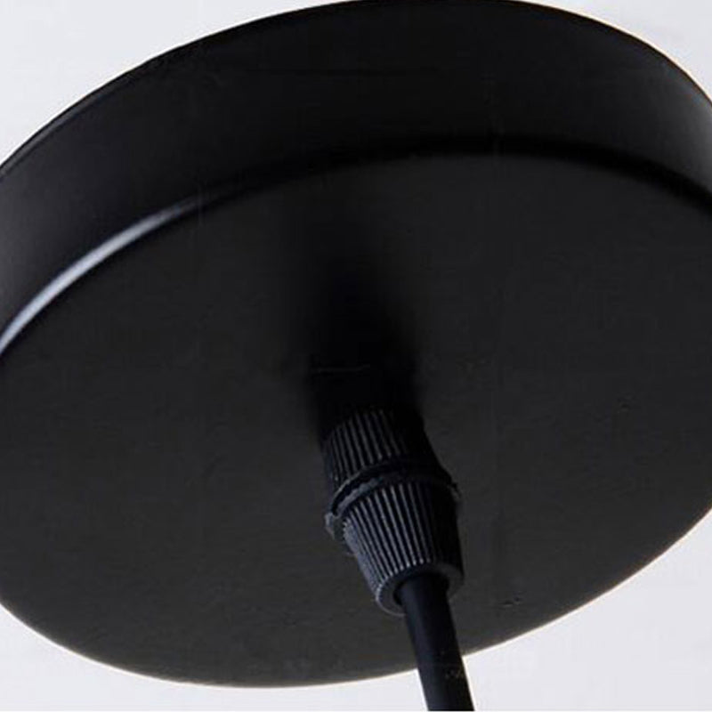 Nordic Glass Geometric Pendant Lamp Single-Bulb Dining Room Hanging Light