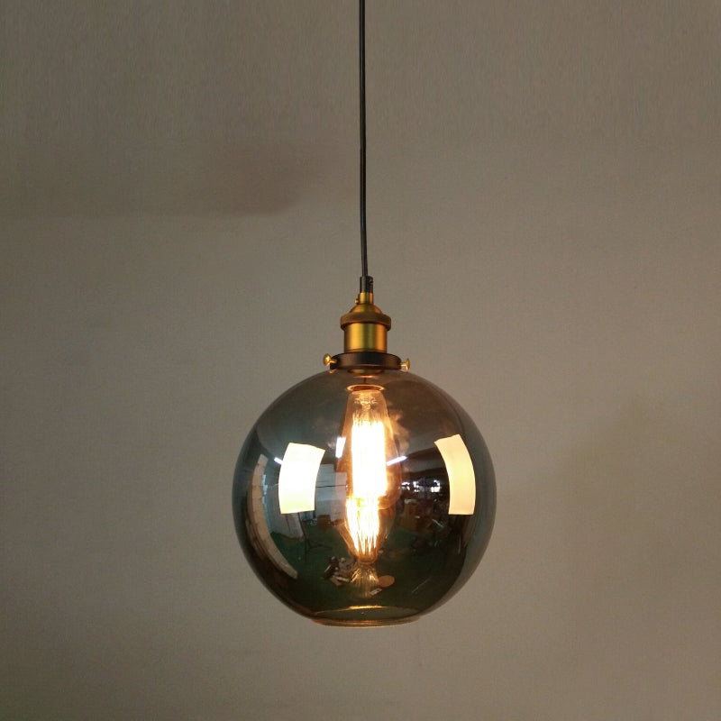 Lámpara colgante geométrica de una sola bomba