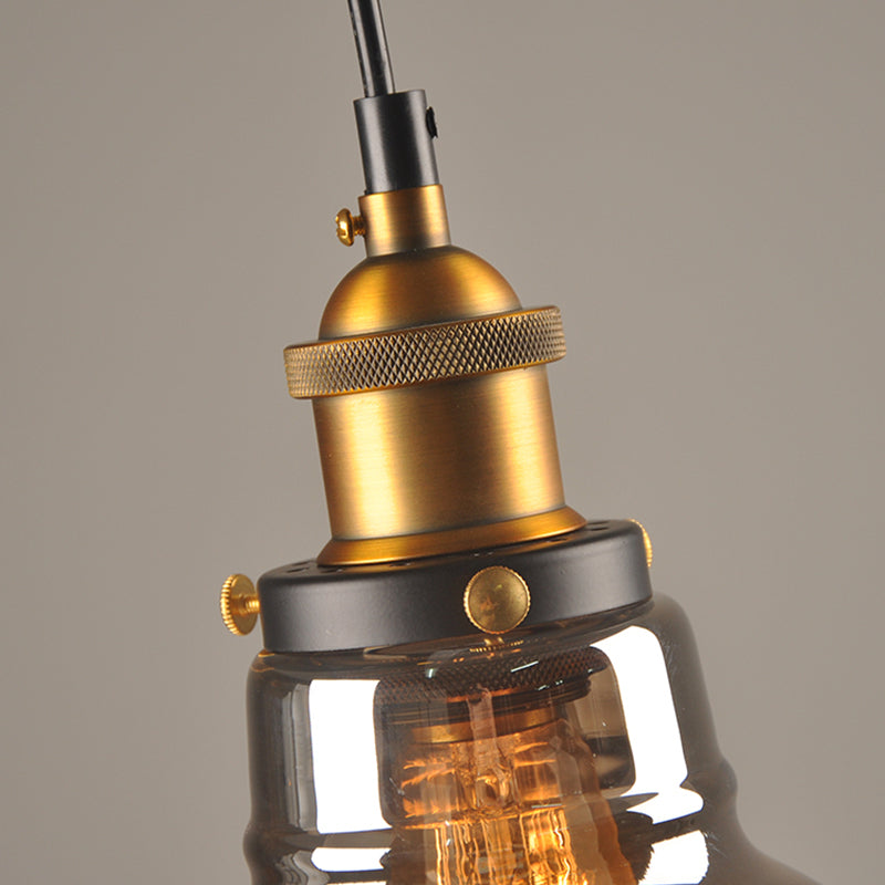 Lámpara colgante geométrica de una sola bomba