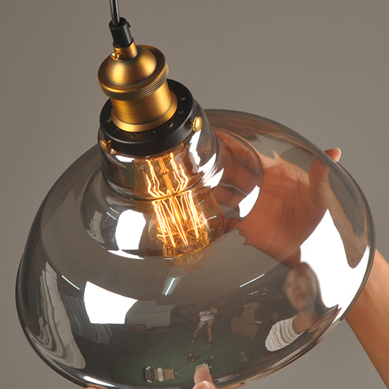 Lámpara colgante geométrica de una sola bomba