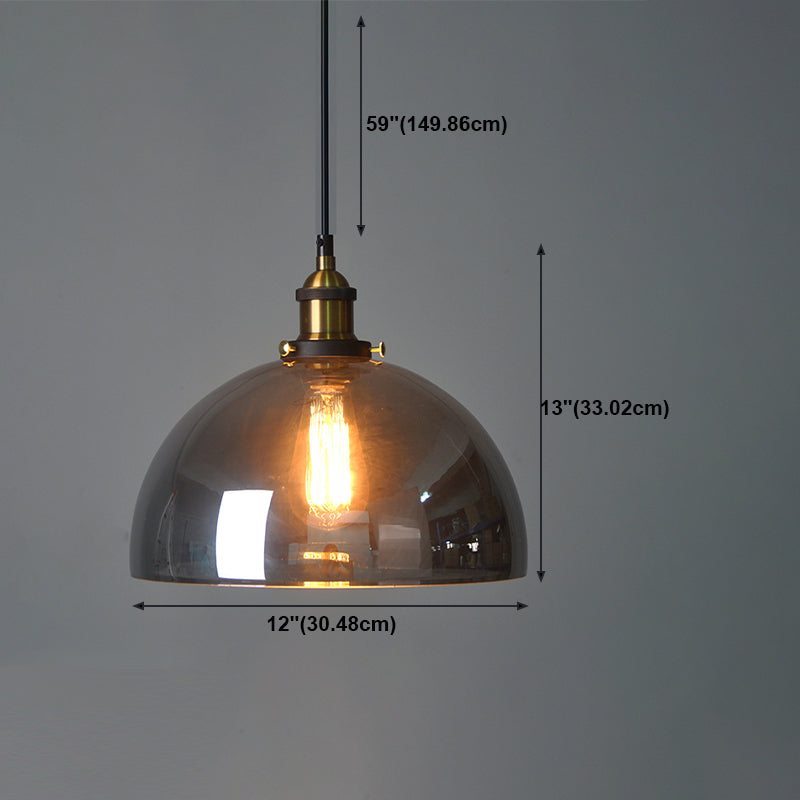 Lámpara colgante geométrica de una sola bomba